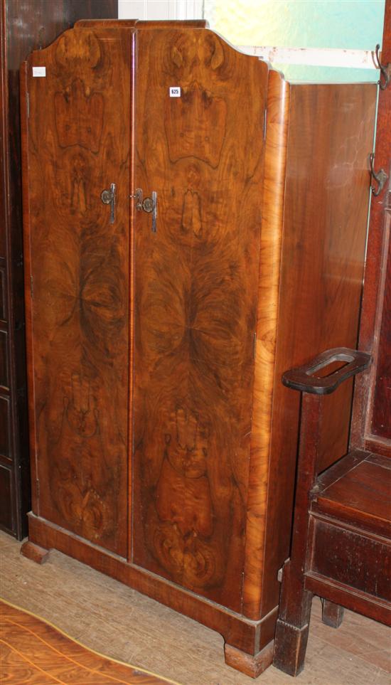 Walnut gents compactum wardrobe